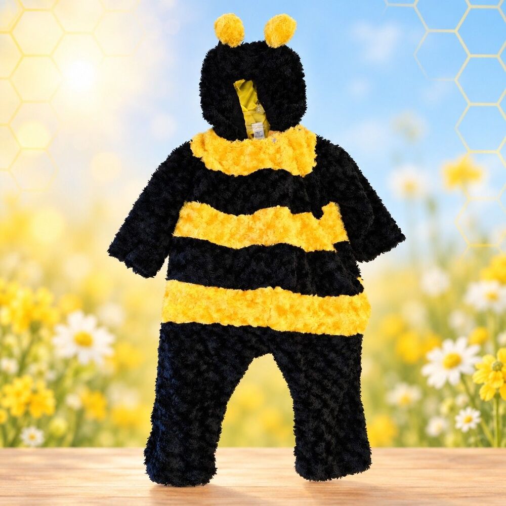 Vintage 2003 Bumble Bee Toddler 4T Plush Halloween Costume C73 Insect Bug